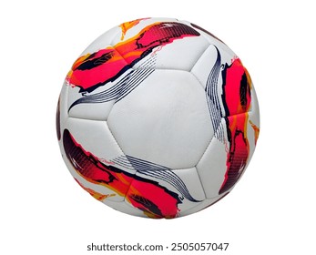 A vibrant and colorful soccer ball designed with a unique pattern, perfect for enhancing gameplay and adding style to any match or practice session. - Powered by Shutterstock