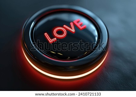 Vibrant control button with the word 
