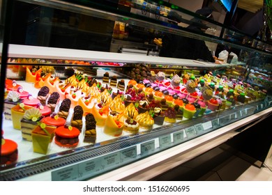 Vibrant Dessert Display Case Tasty 