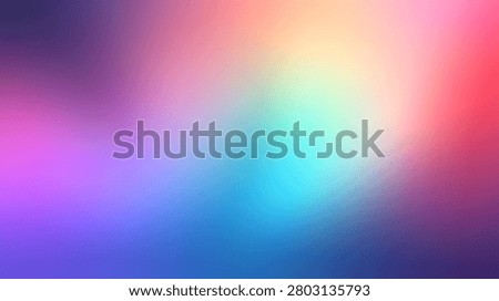 A vibrant digital background featuring a pixelated mosaic pattern with a smooth rainbow color gradient transition