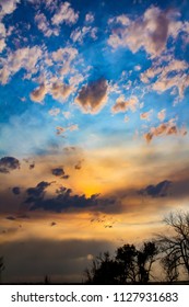 Vibrant Evening Sky Colorado Eastern Plains