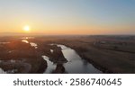 A vibrant February sunset over Emmett, Idaho