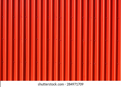 Vibrant Red Aluminum Siding - Vertical