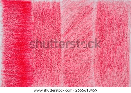 Vibrant Red Crayon Texture Abstract Background