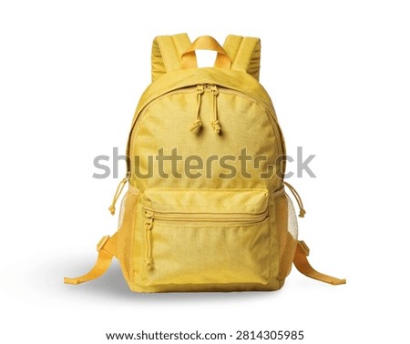 A Vibrant Solid Colored School Backpack Isolated On A Clean White Background, Perfect For Back To School Marketing And Educational Concepts