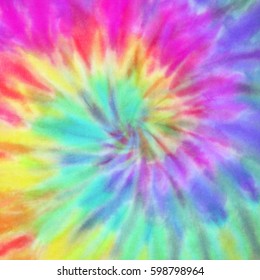  Vibrant Summer Tie Dye Design - Shutterstock ID 598798964
