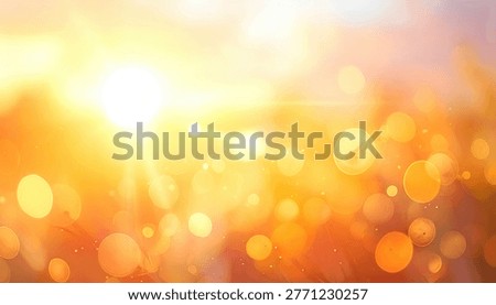 A vibrant and warm background featuring a bright sunburst with bokeh effects and lens flares, creating a magical and inviting atmosphere.