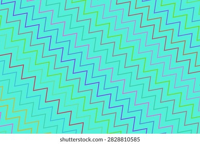 A vibrant zigzag pattern featuring bright pastel colors, modern design.