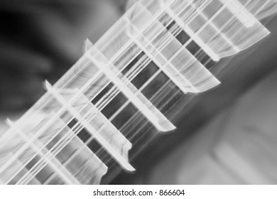 Vibration in guitarstrings