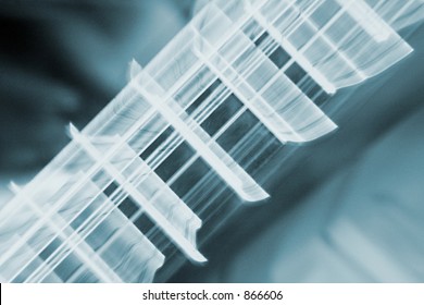 Vibration in guitarstrings