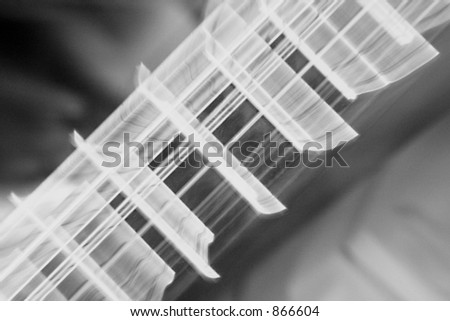 Vibration in guitarstrings