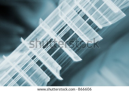 Vibration in guitarstrings