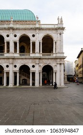 Vicenza Italy.A Detail Of The Great Monument 