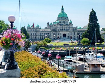 Victoria, BC, Canada - July 10, 2009: British Columbia Parliament Buildings