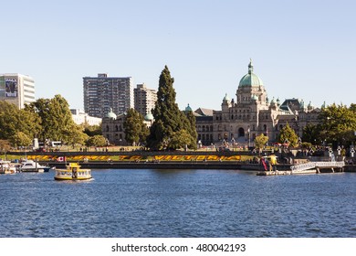 VICTORIA, BC CANADA - JULY 28 2016 - Victoria is a city, charm and new world experiences. As an island destination, Victoria offers visitors an escape from the hurried world and beams with ambiance.