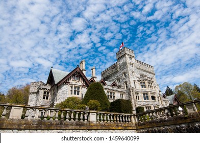 Victoria, British Columbia, Canada - April 20 2019: Hatley Park National Historic Site, Hatley Castle