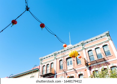 Victoria, British Columbia / Canada - September 28 2018: Chinatown In Downtown Victoria, BC