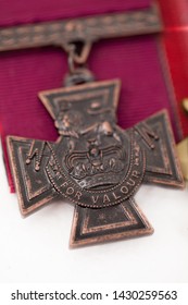 Victoria Cross Medal, An Australian Defence Award For Bravery. Shot In Perth WA On April 4th, 2016.