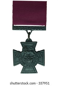 The Victoria Cross Medal Isolated On White