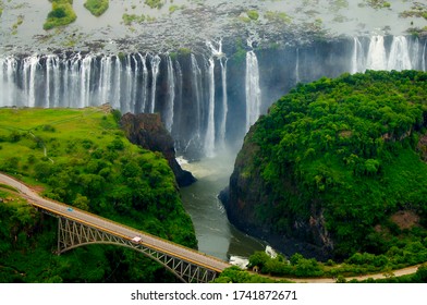 Victoria Falls Bridge In Zambia/Zimbabwe