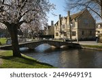 The Victoria Hall on the River Windrush, Bourton-on-the-Water, Cotswolds, Gloucestershire, England, United Kingdom, Europe