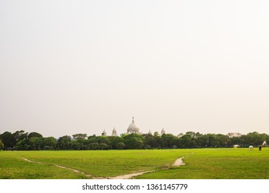 Victoria memorial, kolkata a view from clean and green maidan area - Shutterstock ID 1361145779