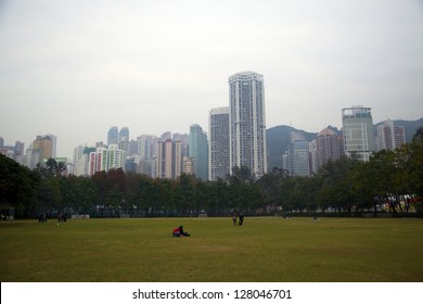 Victoria Park In Winter, Hong Kong