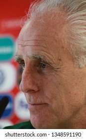 Victoria Stadium, Gibraltar - March 22nd 2019: Mick McCarthy During The Republic Of Ireland Pre-match Press Conference Ahead Of The Gibraltar V ROI Euro 2020 Qualifier.