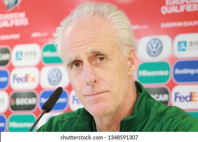 Victoria Stadium, Gibraltar - March 22nd 2019: Mick McCarthy During The Republic Of Ireland Pre-match Press Conference Ahead Of The Gibraltar V ROI Euro 2020 Qualifier.