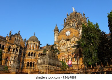 Victoria Terminus Train Station In Mumbai (India)