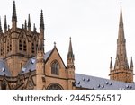 Victorian architecture at the University of Sydney with Gothic style