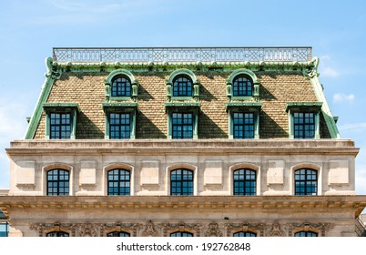 Victorian Building Facade And Roog In London, United Kingdom