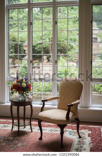 Victorian Chair Beautiful Living Room Front Royalty Free