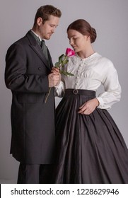 Victorian Couple In Love