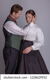 Victorian Couple In Love