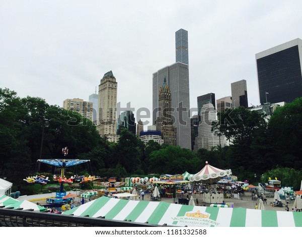 Victorian Gardens Amusement Park Central Parknew Stock Photo Edit