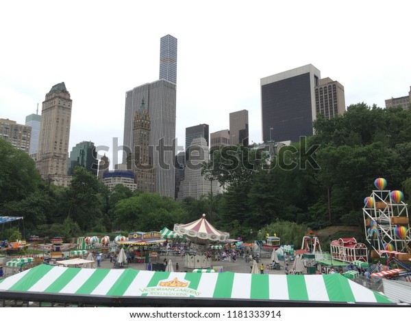 Victorian Gardens Amusement Park Central Parknew Stock Photo Edit