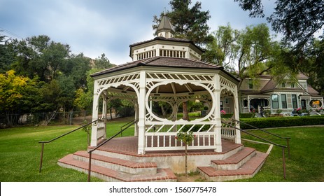 Victorian Gazebo At The Famous Doctors House In Brand Park , Glendale Ca October2019.