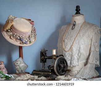 Victorian Millinery Display