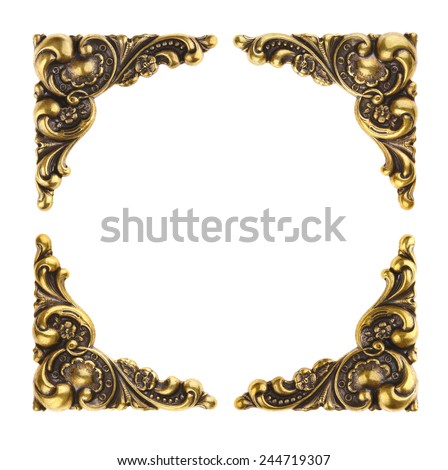 Victorian Ornate Photo Corners - Picture Frame