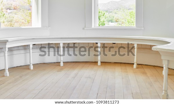 Victorian Style Half Round Wooden Window Stock Photo Edit Now