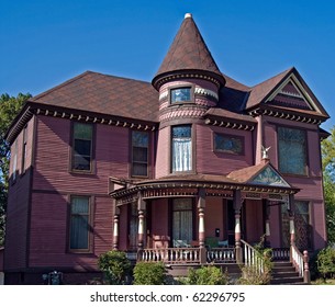 Victorian Style Home With Blue Sky