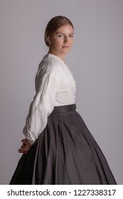 Victorian Woman White Blouse Stock Photo 1227338317 | Shutterstock