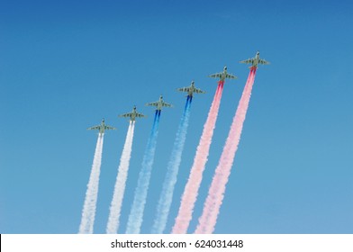 Victory Day In Moscow. Airshow.