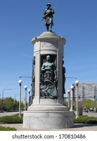 Victory Monument In Chicago, USA.