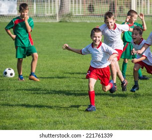 Victory On Kids Football Match