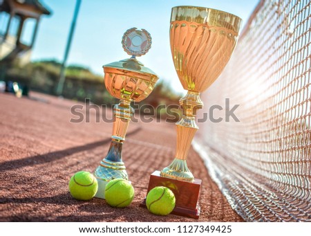 victory in the tennis championship