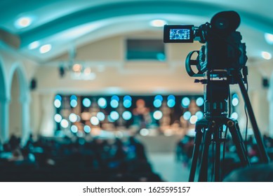 Video Camera At A Church Event