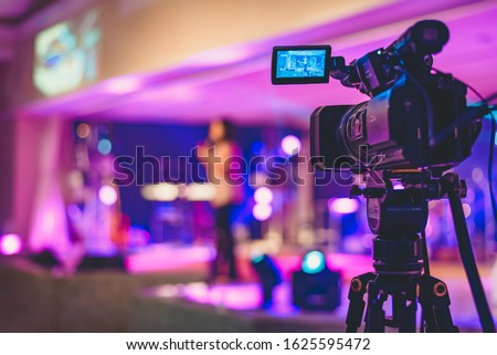 Video camera at a church event