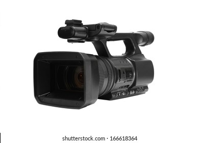 Video Camera On White Background